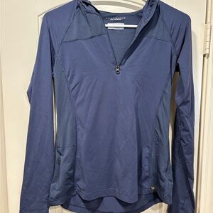 Dark blue Columbia lightweight long sleeve hoodie